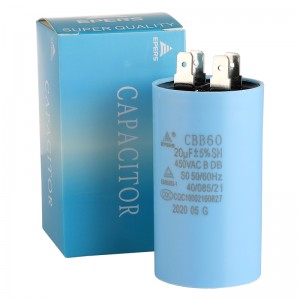 CBB60 capacitor 1uf--100uf 450V
