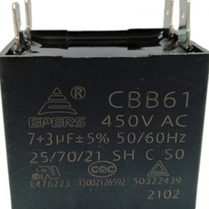 new product 7+3uf 450V 25/70/21 SH C S0 cbb61 capacitor