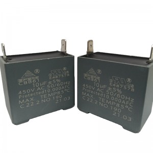 hot new product 10uf 450V 50/60Hz cbb61 capacitor for air conditioner