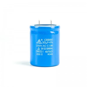 30uf 250V 50/60Hz SH S3 40/70/21 CBB60 capacitor for water pump